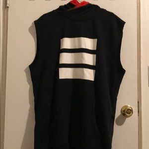 Oversized sleeveless adidas hoodie!